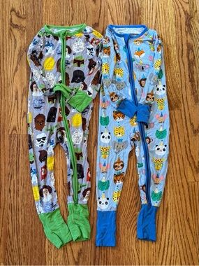Little Sleepies 18-24 Boy Two Zippys / 1 Piece Pajamas - Star Wars & Party Pals